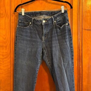 Lucky Brand Women's Dark Blue Low Rise Lolita Bootcut Jeans
